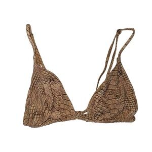 WeWoreWhat Snake Print Cooper Bikini Top